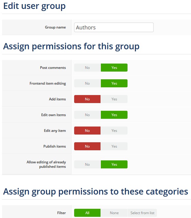 K2 user group permissions