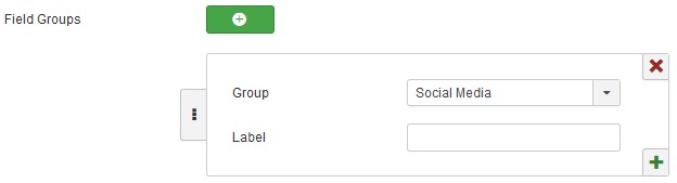 Add custom field groups